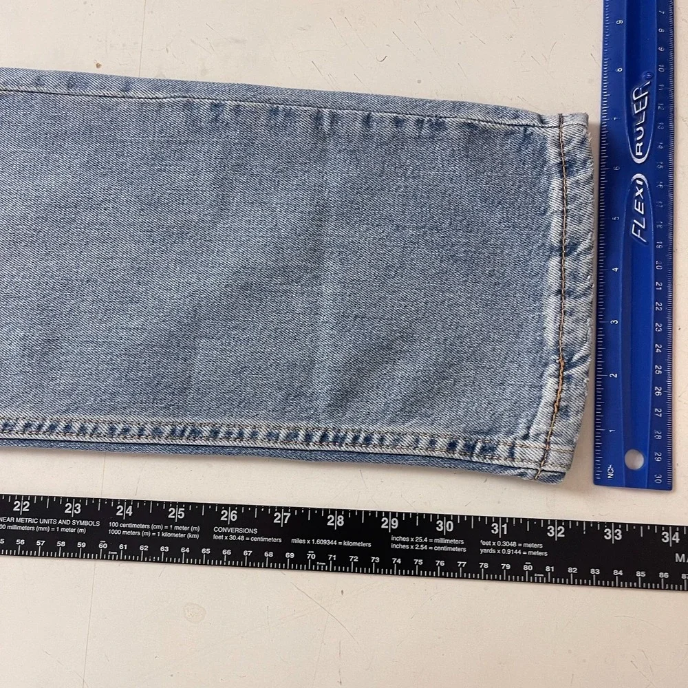 Levis Jeans Mens 32x32 Blue 511 Slim Fit Medium Wash Stretch Denim Grunge Punk